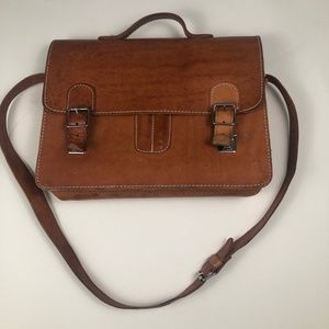Vintage 80s Leather Hand Bag